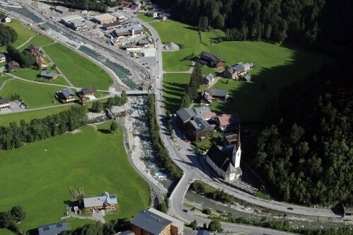 [Au, Bauarbeiten Hochwasserschutz Bregenzerach]