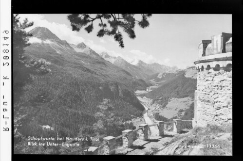 Schöpfwarte bei Nauders in Tirol / Blick ins Unterengadin