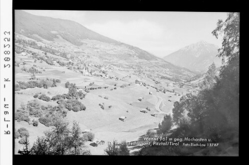 Wenns 961 m gegen Hochasten und Tschirgant / Pitztal / Tirol