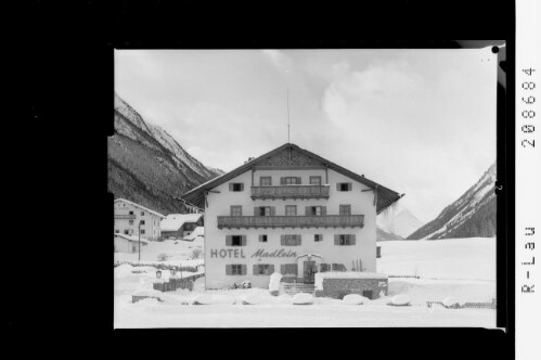 [Ischgl, Hotel Madlein mit Gorfenspitze]