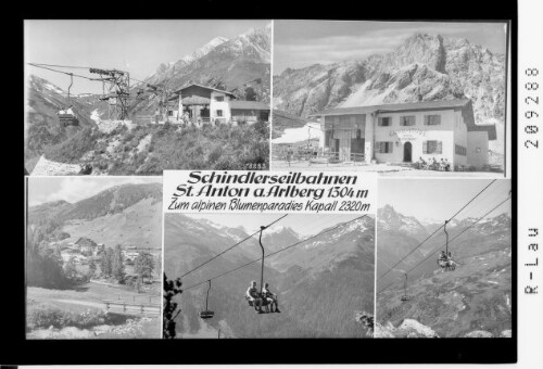 Schindlerbahnen, St.Anton am Arlberg 1304 m, zum alpinen Blumenparadies Kapall 2320 m