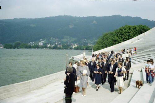 Festspiel Eröffnung, Besichtigung Festspielhaus Rohbau