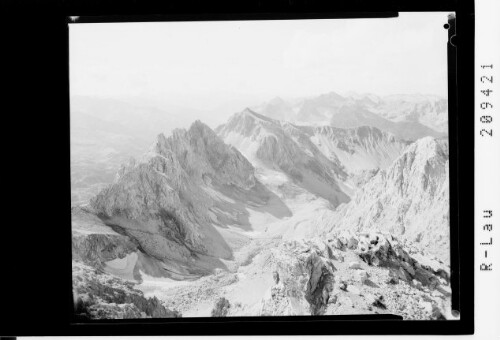 [Blick von der Valluga in die Verwallgruppe / Rhätikon und Lechtaler Alpen]