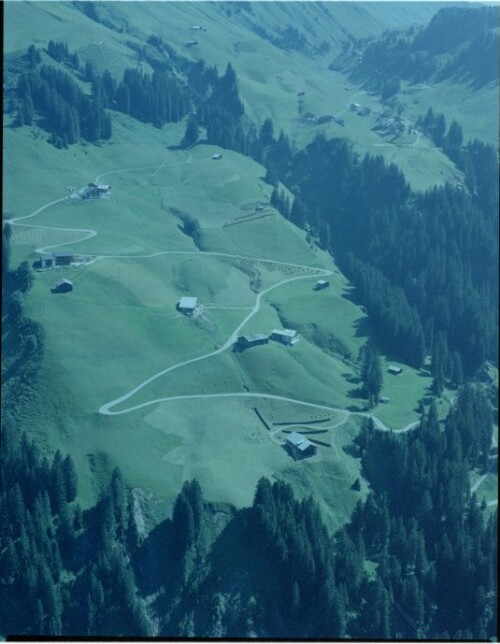 Straßenplanung, Luftaufnahmen Schröcken