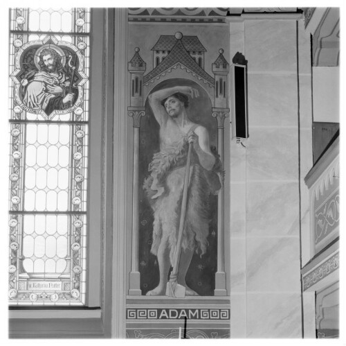 Adam, Fresko Pfarrkirche Riezlern