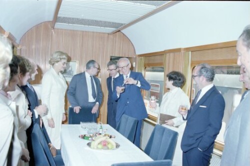 Kirchschläger Besuch, Verabschiedung Bahnhof