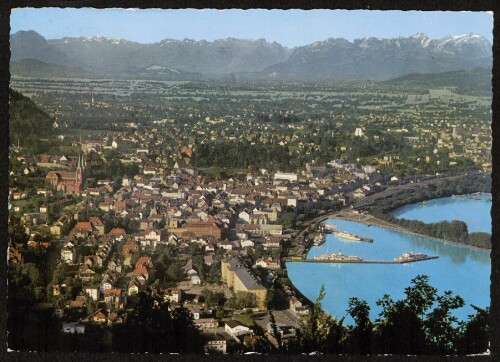 [Bregenz] : [Bregenz am Bodensee gegen die Schweizer Berge Österreich ...]