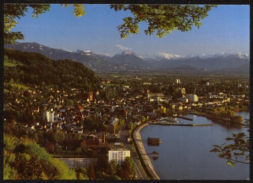 [Bregenz] : [Bregenz am Bodensee gegen Rheintal und Drei Schwestern Vorarlberg, Österreich ...]
