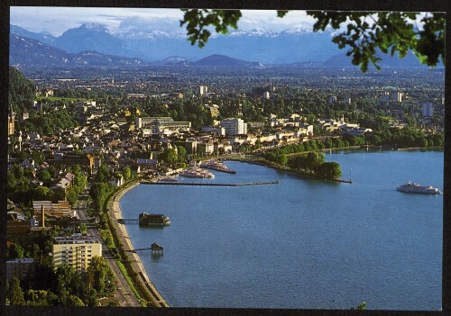 [Bregenz] : [Bregenz am Bodensee gegen Rheintal und Schweizer Berge Vorarlberg - Österreich ...]