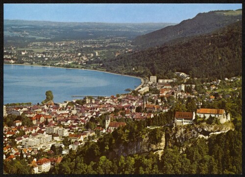 [Bregenz] : [Burgrestaurant Gebhardsberg mit Bregenz am Bodensee Vorarlberg, Österreich ...]