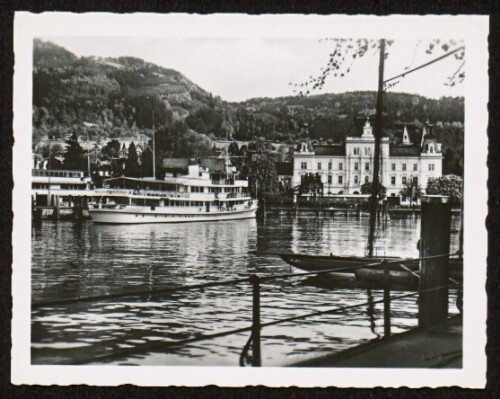 [Bregenz] : [Bregenz a. B. Hafen mit Postgebäude ...]