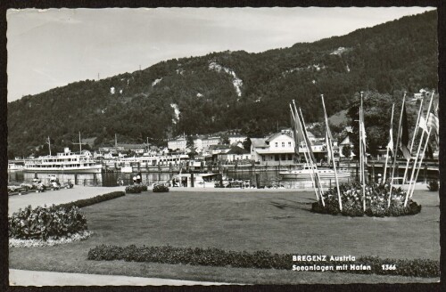 Bregenz Austria : Seeanlagen mit Hafen