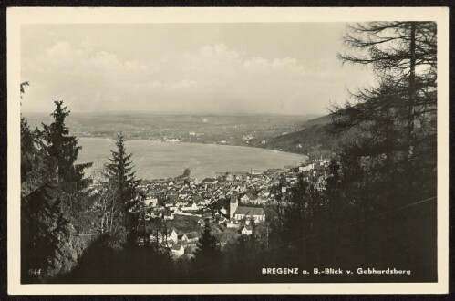 Bregenz a. B. - Blick v. Gebhardsberg