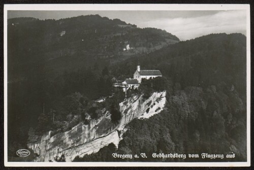 Bregenz a. B. : Gebhardsberg vom Flugzeug aus