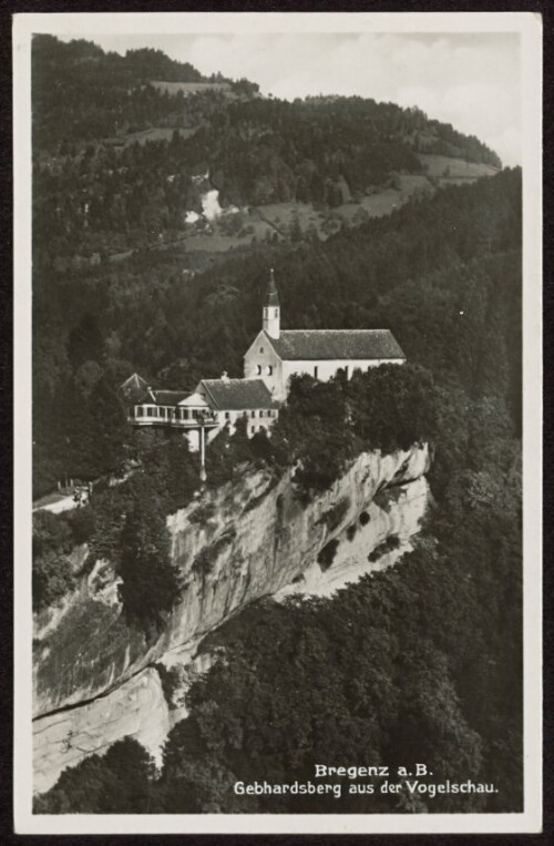 Bregenz a. B. : Gebhardsberg aus der Vogelschau