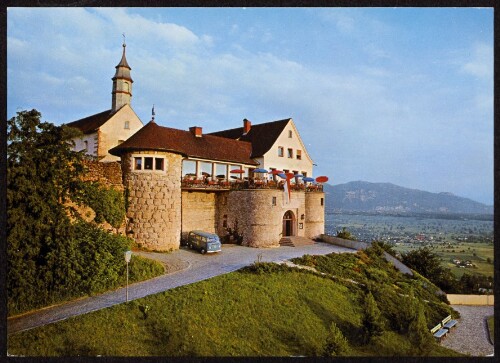 [Bregenz am Bodensee] : [Burgrestaurant Gebhardsberg, gegen die Hohe Kugel ...]