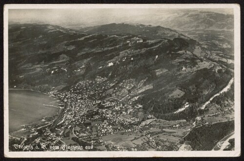 Bregenz a. B. vom Flugzeug aus