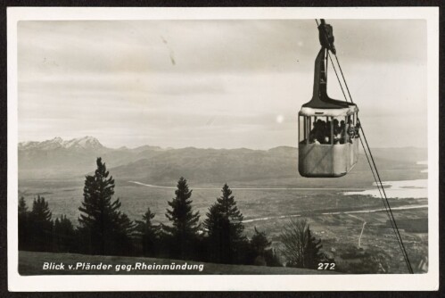 [Bregenz] Blick v. Pfänder geg. Rheinmündung