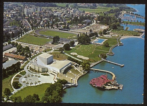 [Bregenz am Bodensee] : [Kongreßhaus, Festspiel-Bühne und Tribüne, Schwimmbad, Stadion, Segelhafen ...]