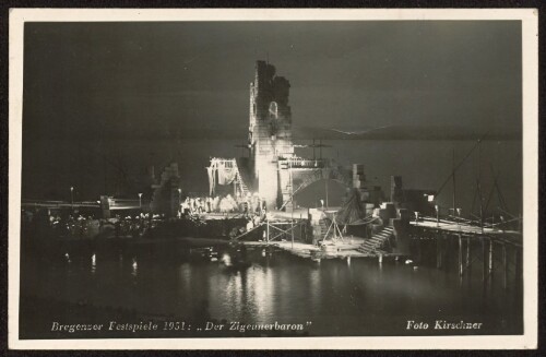 Bregenzer Festspiele 1951:  Der Zigeunerbaron 