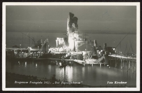 Bregenzer Festspiele 1951:  Der Zigeunerbaron 