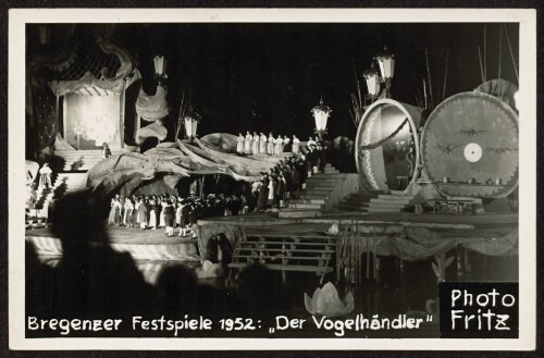 Bregenzer Festspiele 1952:  Der Vogelhändler 