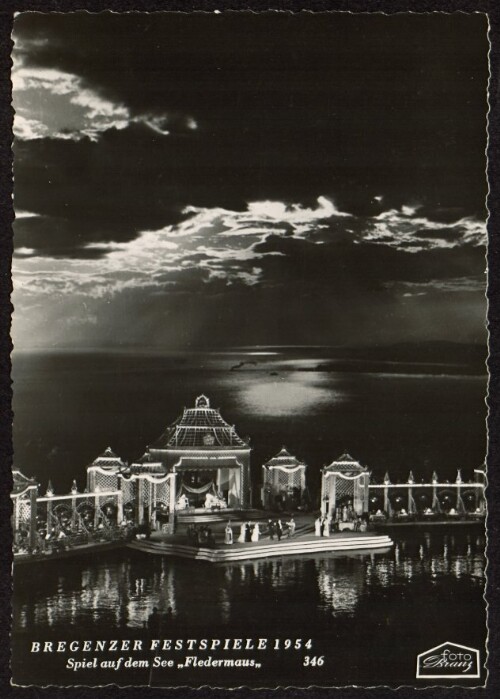 Bregenzer Festspiele 1954 : Spiel auf dem See  Fledermaus 