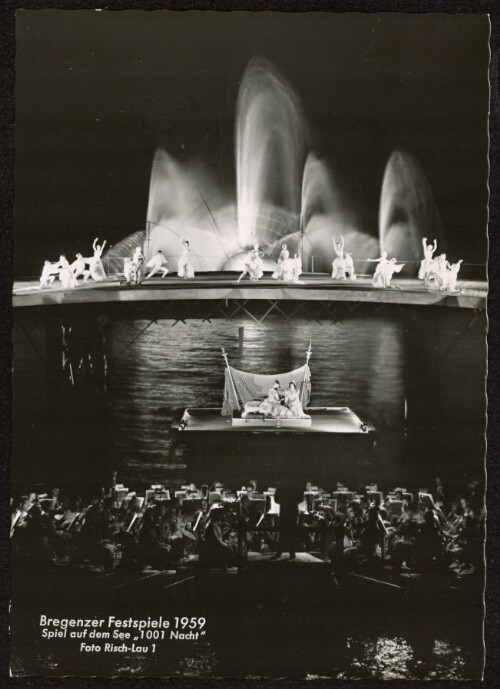 Bregenzer Festspiele 1959 : Spiel auf dem See  1001 Nacht 