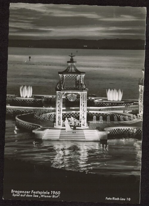 Bregenzer Festspiele 1960 : Spiel auf dem See  Wiener Blut 