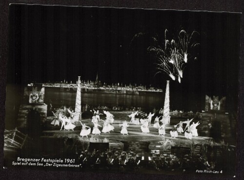 Bregenzer Festspiele 1961 : Spiel auf dem See  Der Zigeunerbaron 