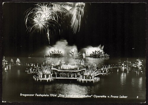 Bregenzer Festspiele 1964  Das Land des Lächelns  Operette v. Franz Lehar