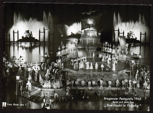Bregenzer Festspiele 1965 : Spiel auf dem See  Eine Nacht in Venedig 