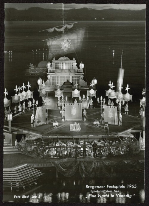 Bregenzer Festspiele 1965 : Spiel auf dem See  Eine Nacht in Venedig 