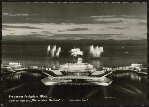 Bregenzer Festspiele 1966 : Spiel auf dem See  Die schöne Helena 