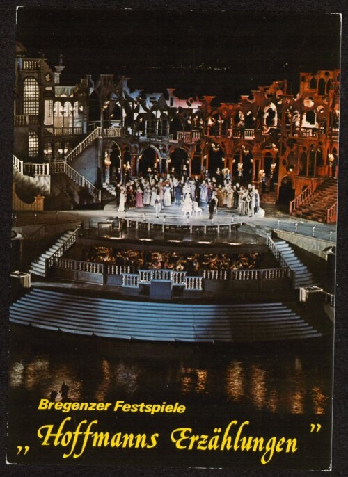 Bregenzer Festspiele :  Hoffmanns Erzählungen  : [Bregenzer Festspiele 1976 Spiel auf dem See  Hoffmanns Erzählungen  ...]