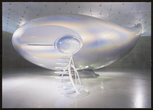 [Kunsthaus Bregenz Karl Tizian Platz A-6900 Bregenz] : [Mariko Mori Wave UFO, Kunsthaus Bregenz 8.2. - 23.3.2003  Wave UFO , 1999-2002, 3. Obergeschoss ...]