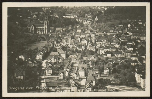 Bregenz vom Flugzeug : Vorarlberg