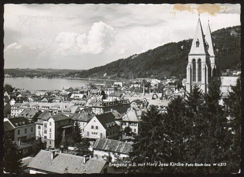 Bregenz a. B. mit Herz Jesu Kirche