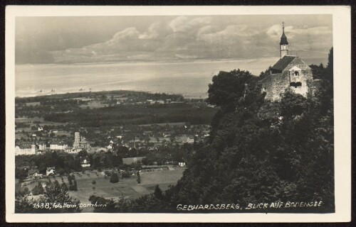 [Bregenz] Gebhardsberg : Blick auf Bodensee