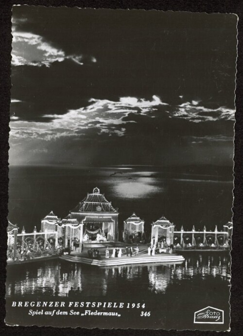 Bregenzer Festspiele 1954 : Spiel auf dem See  Fledermaus 