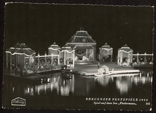 Bregenzer Festspiele 1954 : Spiel auf dem See  Fledermaus 