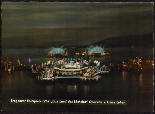 Bregenzer Festspiele 1964  Das Land des Lächelns  Operette v. Franz Lehar