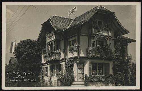 Gasthof u. Pension z.  Flur  Leo Mäser - Dornbirn