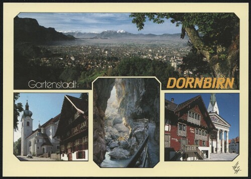 Dornbirn : Gartenstadt : [Gartenstadt Dornbirn mit Rappenlochschlucht und  Rotes Haus  ...]