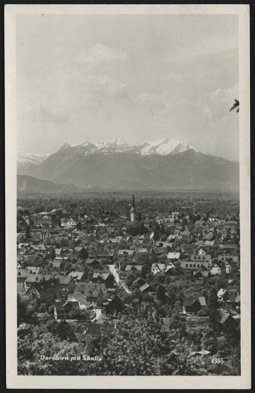 Dornbirn mit Säntis