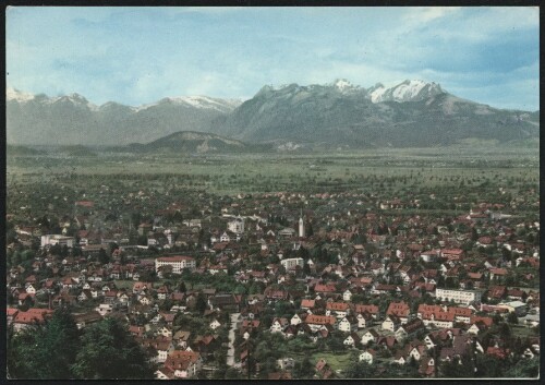 [Dornbirn] : [Dornbirn die Messestadt gegen Schweizer Berge, Vorarlberg, Austria ...]