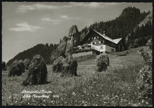 [Dornbirn] Alpengasthof Broger : Ebnit Vorarlberg