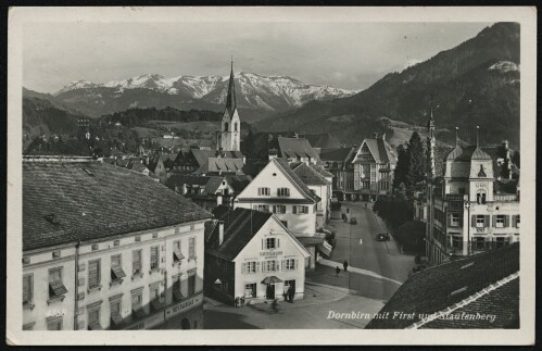 Dornbirn mit First und Staufenberg