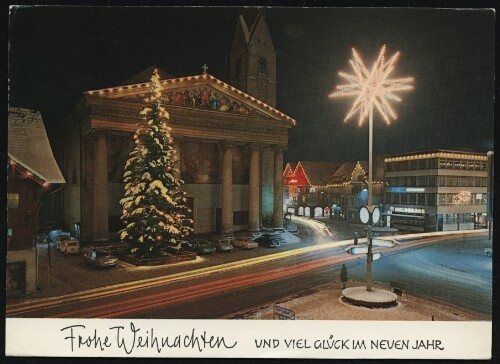 [Dornbirn] Frohe Weihnachten und viel Glück im neuen Jahr : [Dornbirn - Vorarlberg Marktplatz ...]