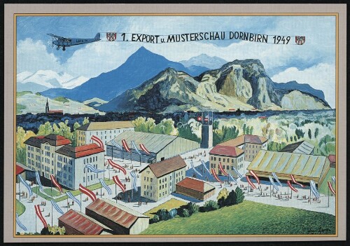 1. Export u. Musterschau Dornbirn 1949 : [Postkarte ...]